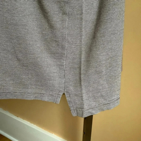 VINTAGE Oversized Brown Cotton Knit Polo Shirt - Picture 8 of 14